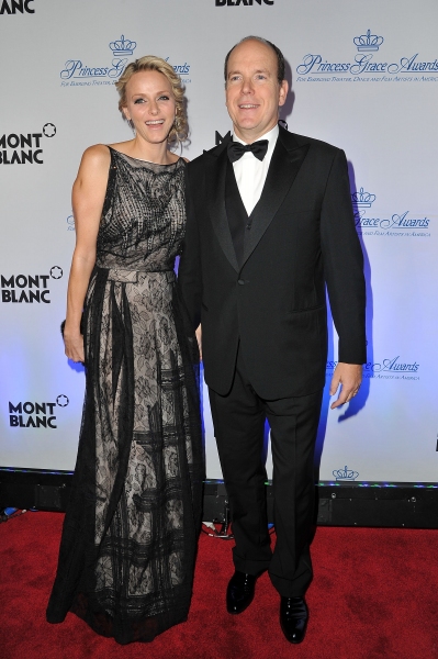 NEW YORK, NY - NOVEMBER 01:  T.S.H. Prince Albert II and Princess Charlene of Monaco  Photo