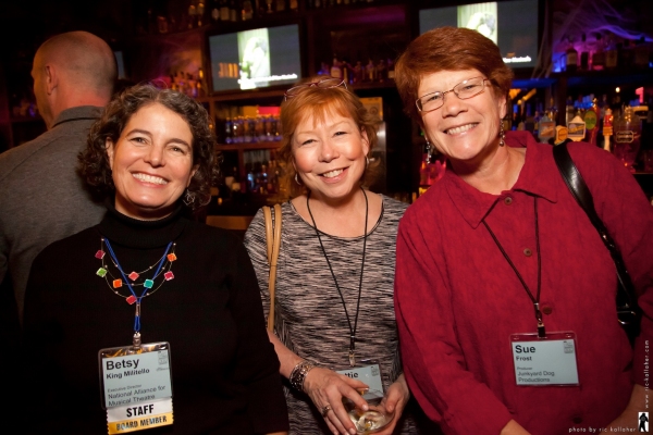 NAMT Executive Director Betsy King Militello, NAMT members Harriet Kittner and Sue Fr Photo