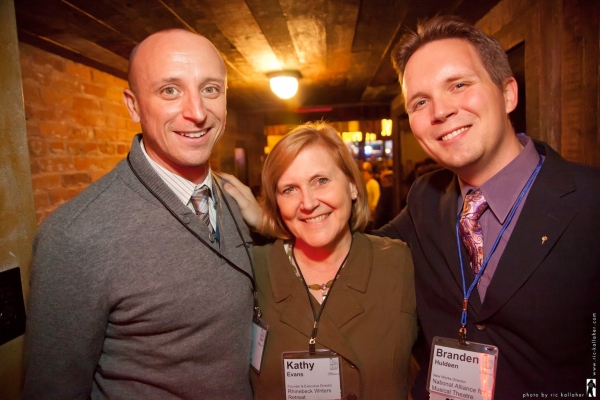 NAMT Member Nick Demos, NAMT Board Member Kathy Evans and NAMT New Works Director Bra Photo