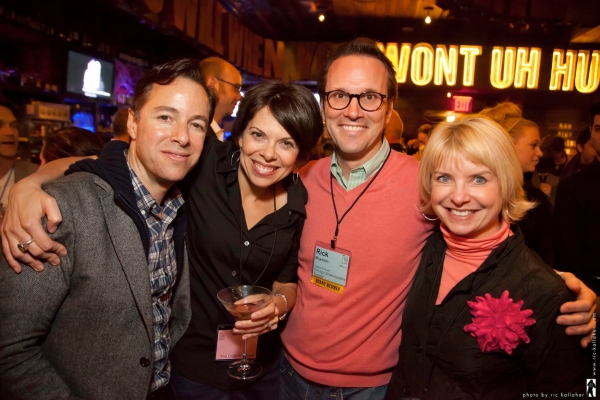 director Gordon Greenberg, writer Jill Abramovitz, NAMT Board member Rick Boynton, NA Photo