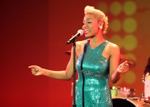 Syesha Mercado performs in Upright Cabaret's American Icon Series Photo