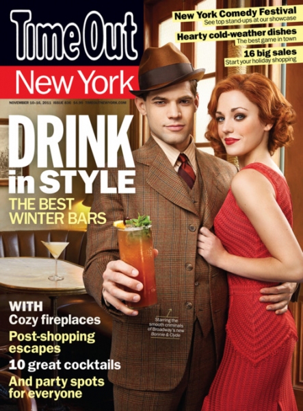 Jeremy Jordan and Laura Osnes Pose as BONNIE & CLYDE!
 Photo