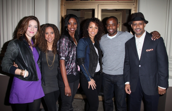 Alicia Keys & 'Stick Fly' cast members: Rosie Benton, Tracie Thoms, Condola Rashad, M Photo