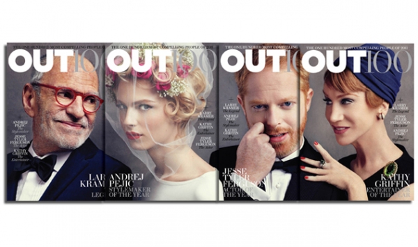 Photo Flash: Larry Kramer, Jesse Tyler Ferguson, et al. Featured on OUT100 Covers Image