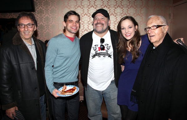Composers Don Black & Frank Wildhorn with Jeremy Jordan, Laura Osnes & guest Photo