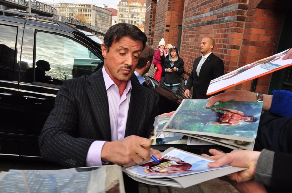 Photo Flash: Sylvester Stallone Promotes ROCKY Musical in Germany Image