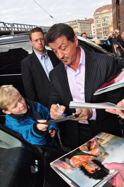 Photo Flash: Sylvester Stallone Promotes ROCKY Musical in Germany Image