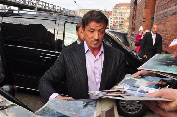 Photo Flash: Sylvester Stallone Promotes ROCKY Musical in Germany Image