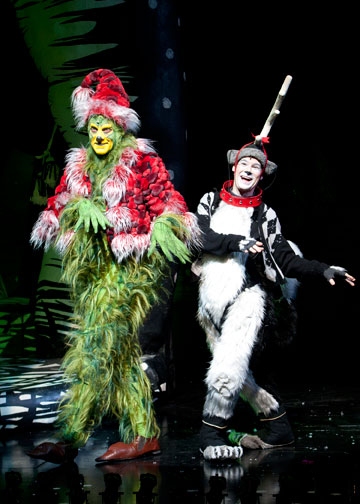 Steve Blanchard as The Grinch and Logan Lipton as Young Max in the 2011 production of Photo