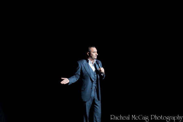 Russell Peters opens the show Photo