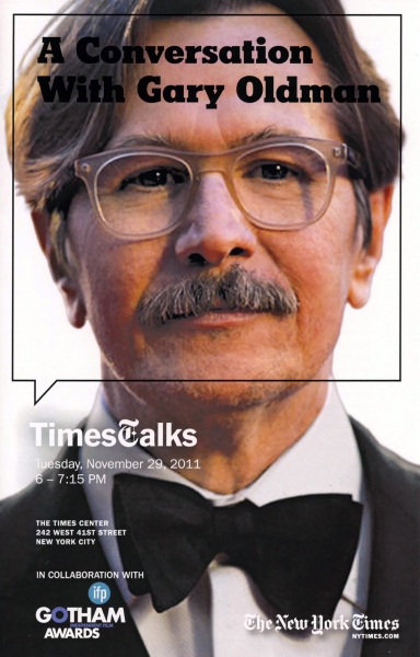 Times Talks with Gary Oldman interviewed by Dave Itzkoffat The Times Center in New Yo Photo