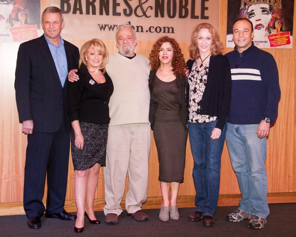 Ron Raines, Elaine Paige, Stephen Sondheim, Bernadette Peters, Jan Maxwell, and Danny Photo