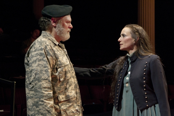 Jay O. Sanders and Stephanie Roth Haberle in TITUS ANDRONICUS, a Public Lab productio Photo