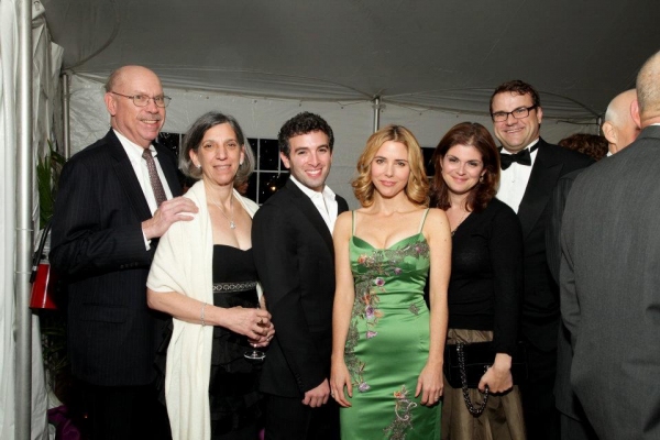  Kerry Butler and Jarrod Spector with Gala Honorees The Johnson Family and Barbara Eh Photo