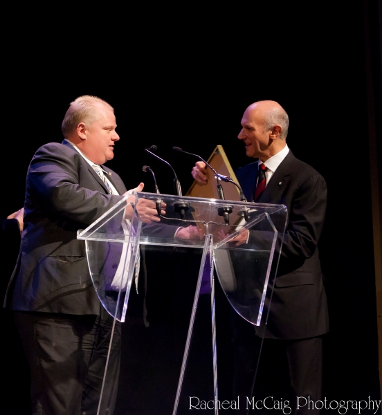 Mayor Rob Ford and David Mirvish Photo