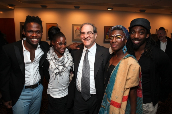 Jermaine Rowe and Sherinne Kayra Anderson pose with producer Stephen Hendel and Nandi Photo