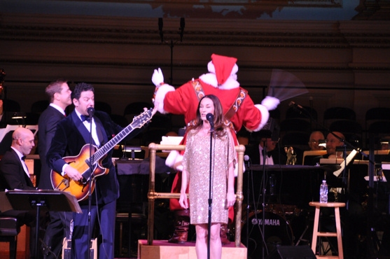 Santa Claus conducts The New York Pops with Steven Reineke, John Pizzarelli and Jessi Photo