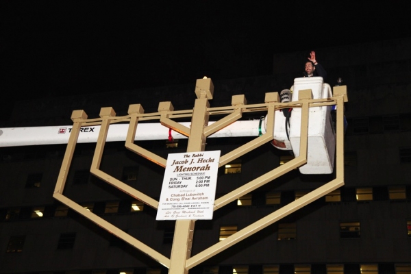 Photo Flash: Marty Markowitz Lights Brooklyn's Menorah Image