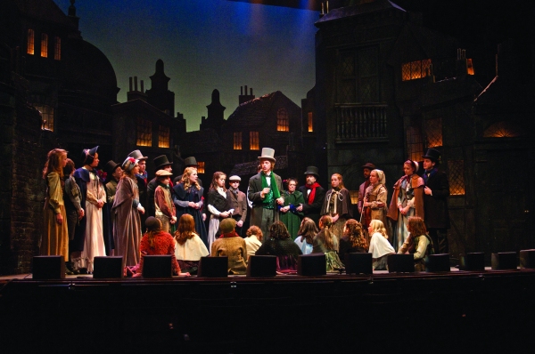Michael Brahce and the cast of A Christmas Carol Photo
