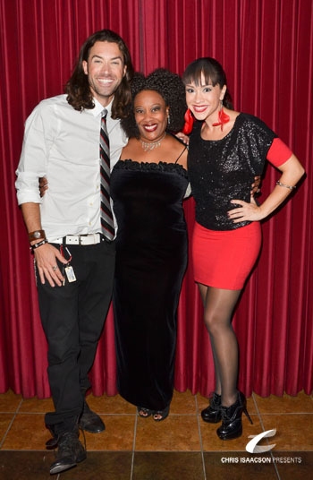 Ace Young, Carla Renata and Diana DeGarmo at Upright Cabaret's A Broadway Christmas Photo