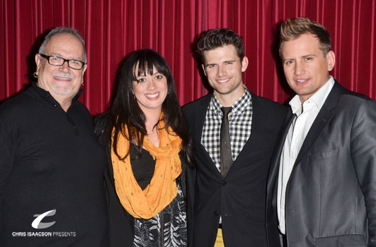 Ronn Goswick, Mariand Torres, Kyle Dean Massey and Producer Chris Isaacson at Upright Photo