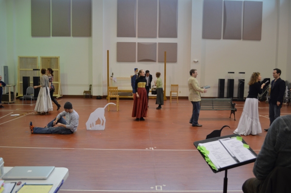 Photo Flash: Ron Bohmer and Erin Davie Lead The Rep's SUNDAY IN THE PARK WITH GEORGE - Rehearsal Shots! 