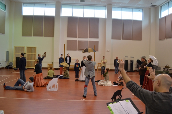 Photo Flash: Ron Bohmer and Erin Davie Lead The Rep's SUNDAY IN THE PARK WITH GEORGE - Rehearsal Shots! 