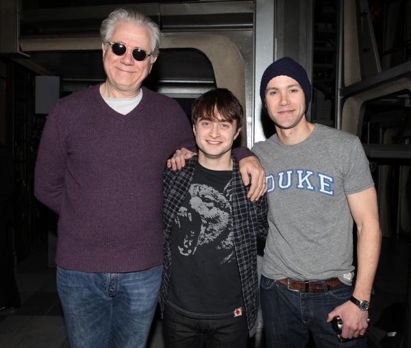 Photo Flashback: Daniel Radcliffe and John Larroquette Bid Farewell to HOW TO SUCCEED Image