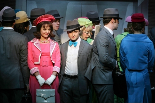Rose Hemingway and Daniel Radcliffe in HOW TO SUCCEED Photo