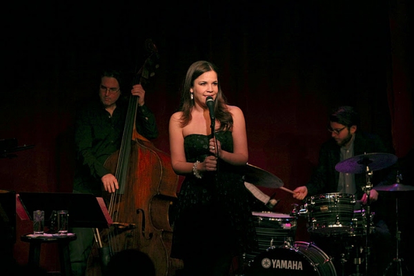 Photo Flash: GODSPELL's Lindsay Mendez Visits Birdland! Image