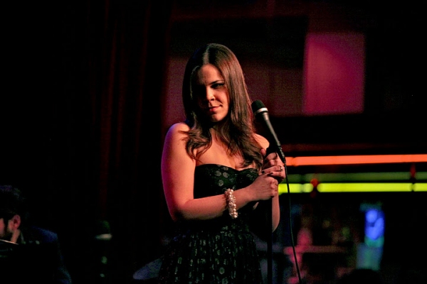 Photo Flash: GODSPELL's Lindsay Mendez Visits Birdland! Image