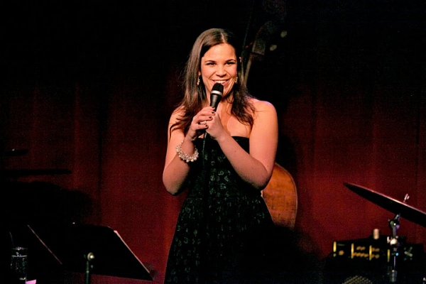 Photo Flash: GODSPELL's Lindsay Mendez Visits Birdland! Image