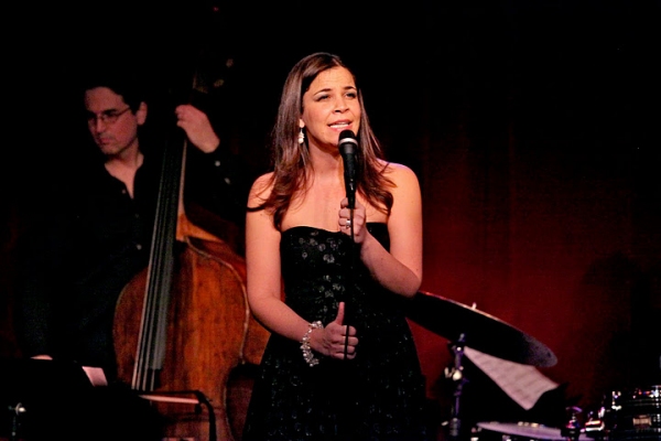 Photo Flash: GODSPELL's Lindsay Mendez Visits Birdland! Image