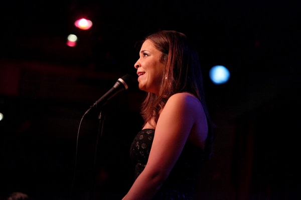 Photo Flash: GODSPELL's Lindsay Mendez Visits Birdland! Image