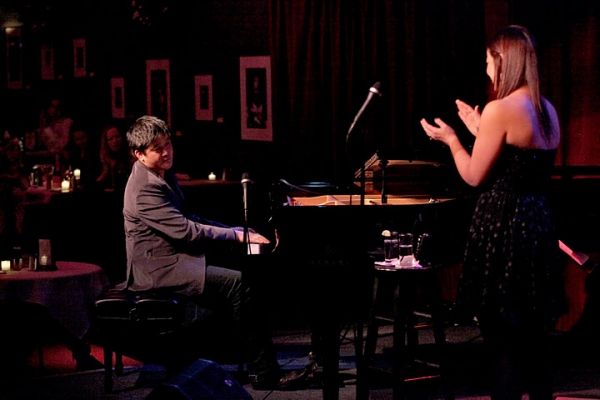 Photo Flash: GODSPELL's Lindsay Mendez Visits Birdland! Image