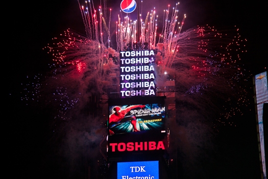Photo Flash: SPIDER-MAN Rings in 2012 in Times Square! Image