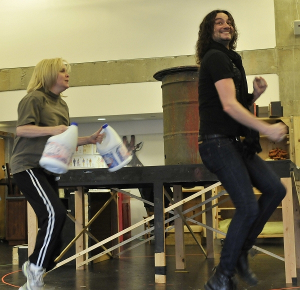 Photo Flash: First Look at Constantine Maroulis, Nancy Opel & More in Rehearsal for Alley Theater's THE TOXIC AVENGER! Image