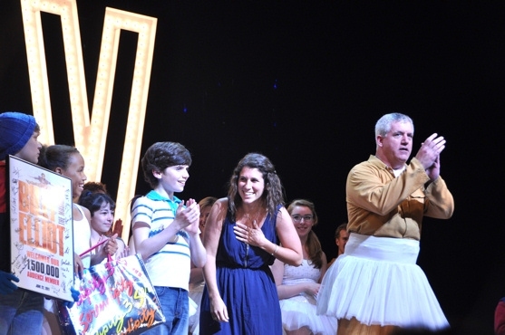 BILLY ELLIOT welcomes its 1,500,000th audience member. Photo