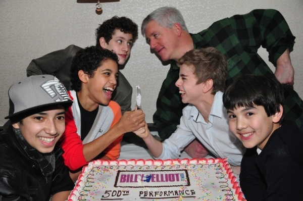 Dayton Tavares, Liam Redhead, Trent Kowalik, Gregory Jbara, Michael Dameski and Alex  Photo