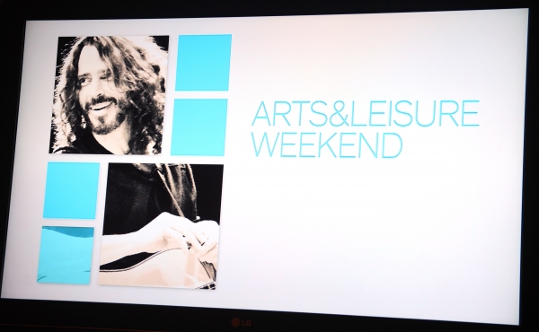 Photo Coverage: Michael Shannon & Chris Cornell Visit New York Times Arts & Leisure Weekend 