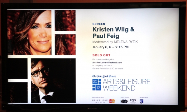 Kristen Wiig & Paul Feig, interviewed by Melena Ryzik, Photo