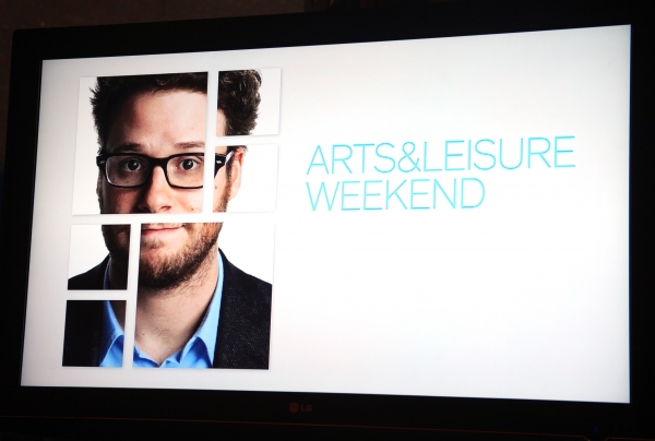 Photo Coverage: Kristen Wiig & Seth Rogen Visit New York Times Arts & Leisure Weekend Image