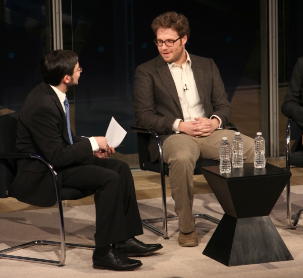 Photo Coverage: Kristen Wiig & Seth Rogen Visit New York Times Arts & Leisure Weekend 