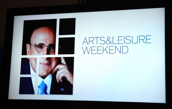 Photo Coverage: Clive Davis Visits New York Times Arts & Leisure Weekend Image
