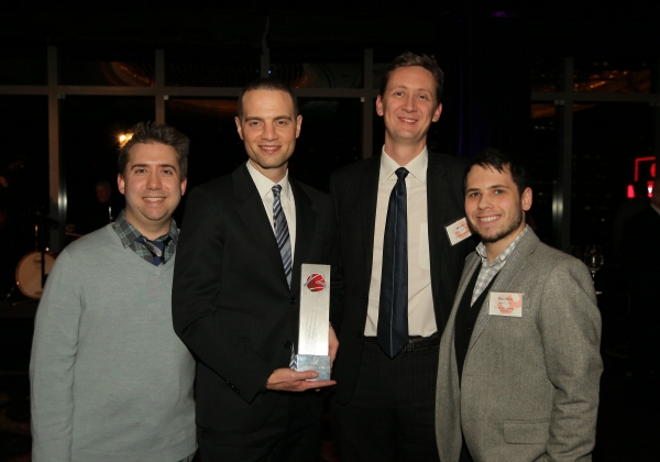 Jordan Roth with his GIVENIK team - Left to Right: Joe Tropia, Jordan Roth, Micah Hol Photo