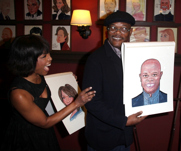 Photo Coverage: Samuel L. Jackson and Angela Bassett Unveil Sardi's Portraits! Image