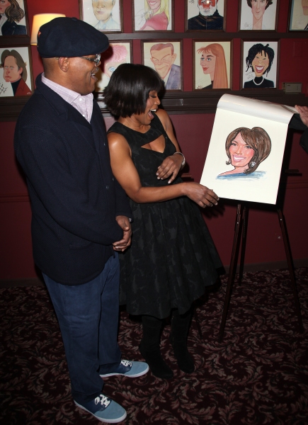 Photo Coverage: Samuel L. Jackson and Angela Bassett Unveil Sardi's Portraits! Image