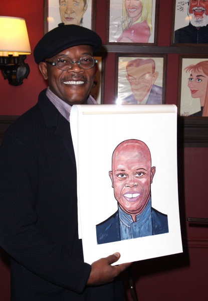 Photo Coverage: Samuel L. Jackson and Angela Bassett Unveil Sardi's Portraits! Image
