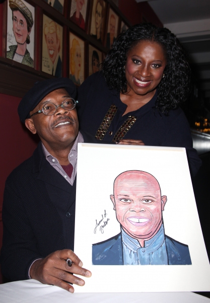 Photo Coverage: Samuel L. Jackson and Angela Bassett Unveil Sardi's Portraits! Image