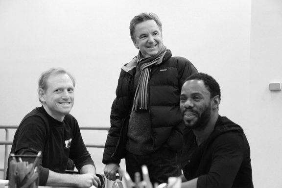 Photo Flash: In Rehearsal with Athol Fugard & Cast of BLOOD KNOT Image